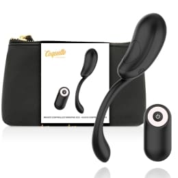 COQUETTE TOYS - VIBRATING EGG REMOTE CONTROL RECHARGEABLE BLACK/ GOLD 2